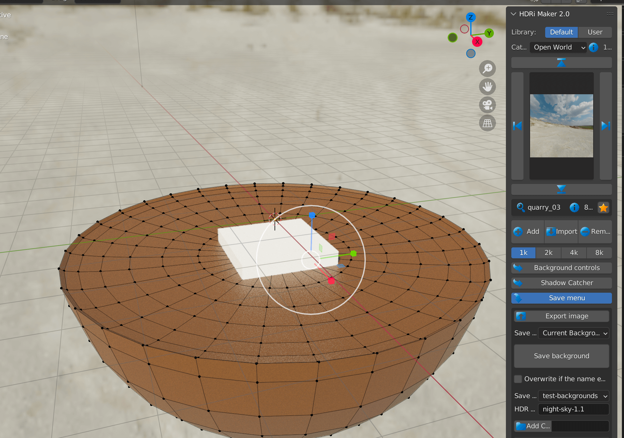 Hdri maker addon for blender