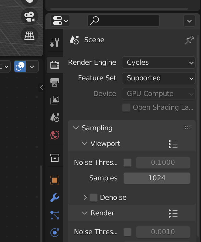 Baking tab in blender