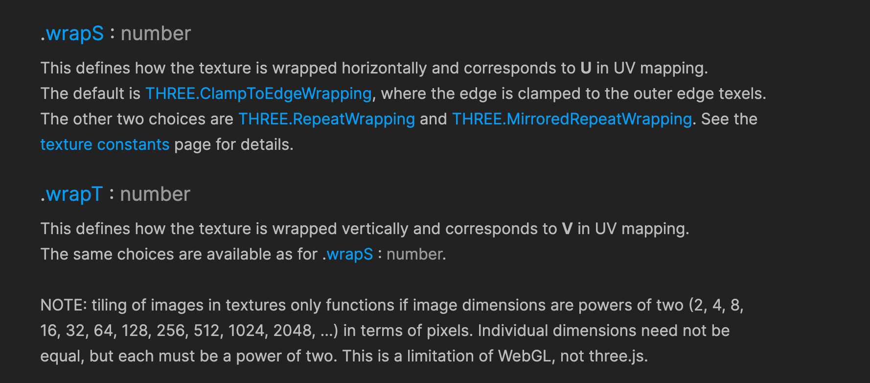 Texture docs on the threejs website